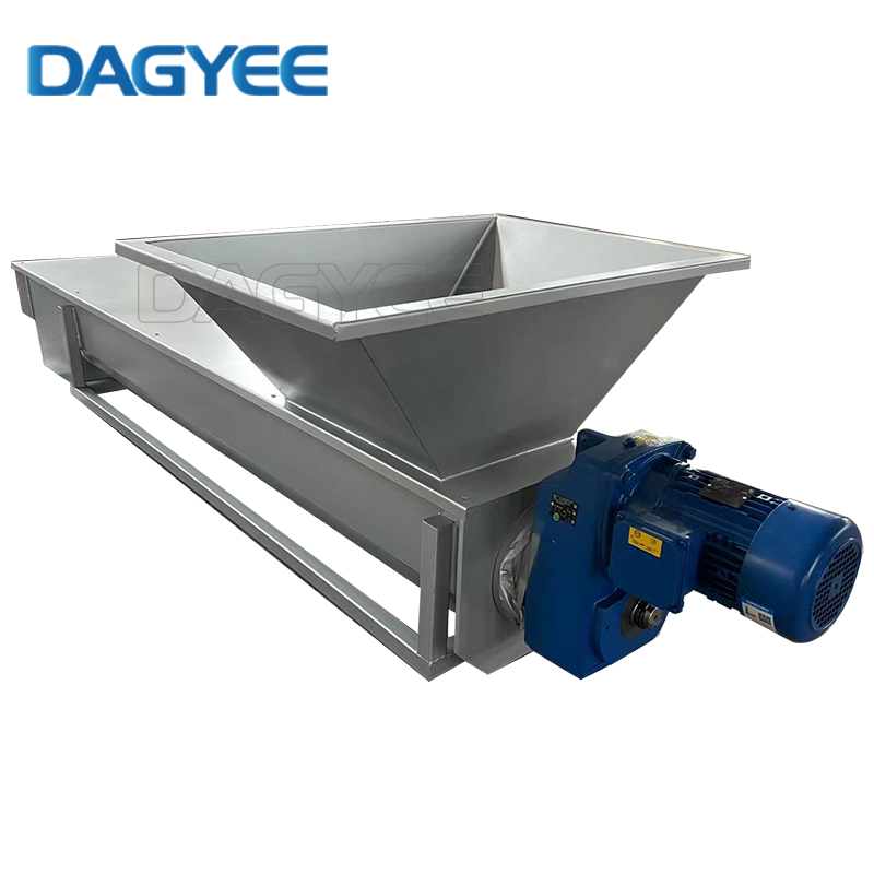 Multiple Live Bottom Feeders Shaftless Screw Conveyor