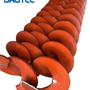 Engineered Shaftless Screw Conveyors Parts Flight Auger Heavy Gauge Helicoid Manufacturing Environmental Wastewater Heavy Duty