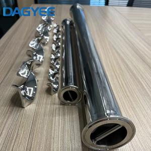 Hybrid Tri-Clamp Ends Stainless Steel Static Mixer Tube Mixers