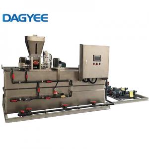 Three Tanks Mixer Chamber Continuous Flow Polymer Batching Station