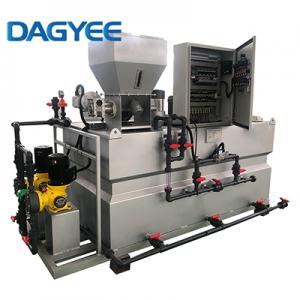 Stainless steel liquid polymer mixing systems