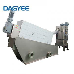 High Efficiency Multi Plate Screw Press Sludge Dewatering Machine for  Industrial Wastewater