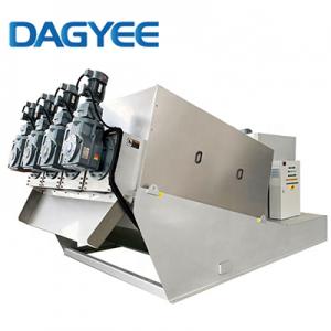Cake Sludge Multidisc Sludge Dewatering Press With Auto Poly Dosing System