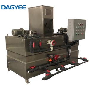 Three Tank Continuous Working Polymer Dosing System For PAM Flocculant Preparation In Water Treatment Polymer Preparation Unit Three Tank Continuous Working Polymer Dosing System For PAM Flocculant Preparation In Water Treatment Polymer Preparation Unit