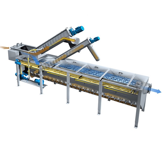 Unidad Combinada de Pretratamiento de Aguas Residuales - Sistema Compacto y Eficiente para Eliminación de Sólidos