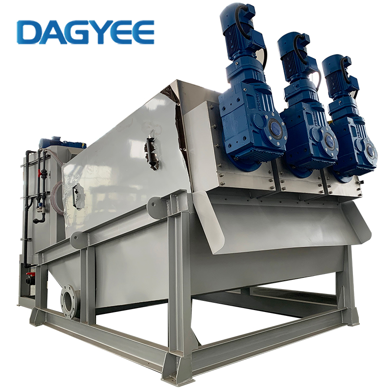 sludge dewatering screw press